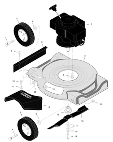 Part Location Diagram of F-020458C Murray Book, Instruction